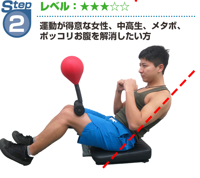 ある程度鍛えている方に最適な角度